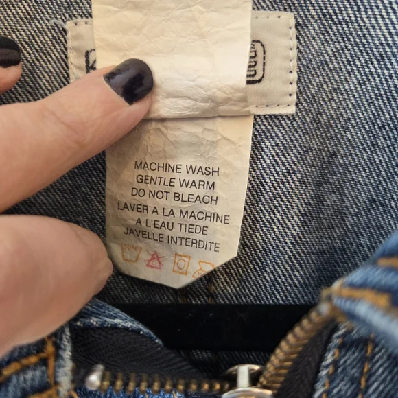 Vintage 80s 19th Avenue Denim Dress Full Zip Size 12 - Picture 11 of 13